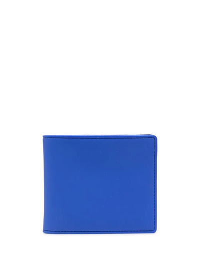 Maison Margiela Four-stitch Bifold Wallet In Blue