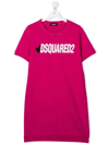 DSQUARED2 TEEN LOGO-PRINT SHORT-SLEEVE T-SHIRT DRESS