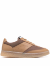 Mm6 Maison Margiela Leather And Suede Sneakers In Brown