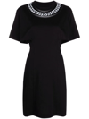 Givenchy Dress With 3d Chain Print In Black