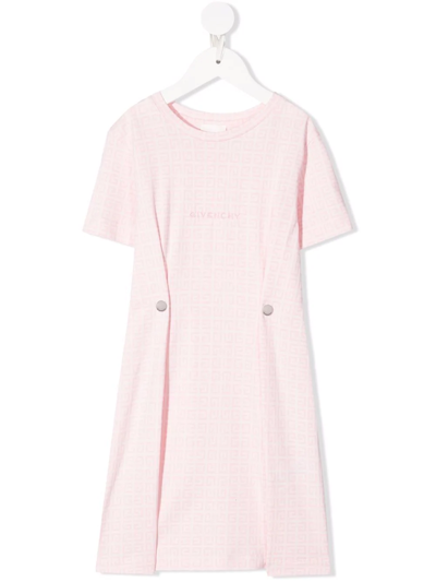 Givenchy Kids' 4g Press-detail Dress In Pink