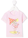Billieblush Graphic-print Short-sleeved T-shirt In Pink