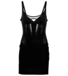 Mugler Corset-style Sleeveless Minidress In Black