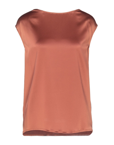 Gianluca Capannolo Woman Top Rust Size 6 Triacetate, Polyethylene In Red