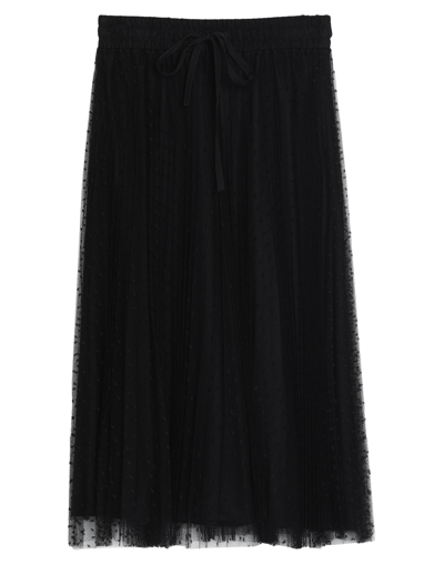 Red Valentino Midi Skirts In Black