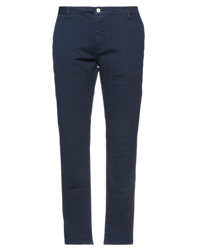 Yan Simmon Pants In Dark Blue