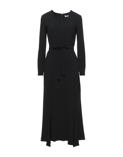 Twinset Midi Dresses In Black