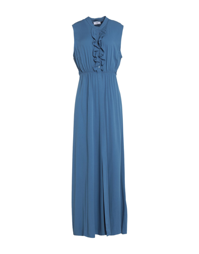 Simona-a Long Dresses In Pastel Blue