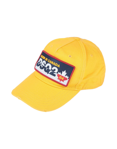 Dsquared2 Hats In Yellow