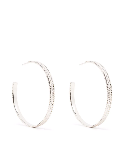 Wouters & Hendrix Large Hoop Earrings In Silver