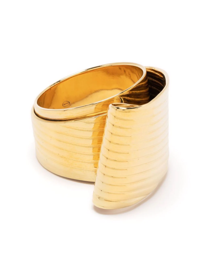 Wouters & Hendrix Wave Band Ring In Gold