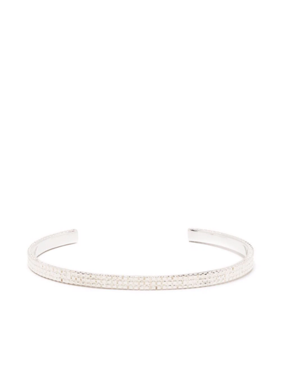 Wouters & Hendrix Chain-texture Bangle Bracelet In Silver