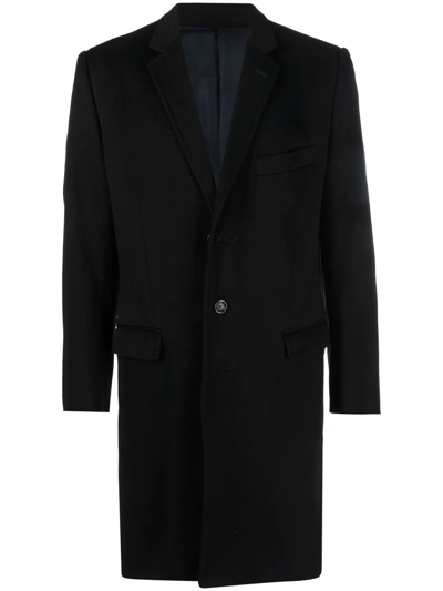 Pre-owned Dolce & Gabbana 2000s Notched Lapels Single-breasted Coat In Black