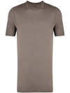 Rick Owens Level Regular-fit Crewneck Silk-jersey T-shirt In Grey