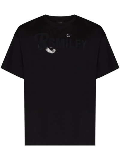 Raf Simons X Smiley Slogan-print T-shirt In Black