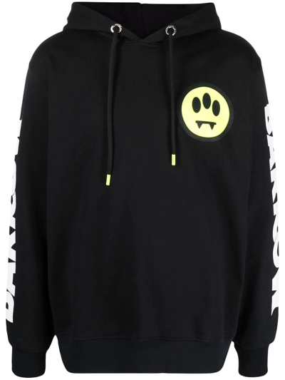 Barrow Logo-print Cotton Hoodie In Black