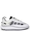 Y-3 Shiku Run Faux-leather And Mesh Trainers In White