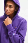 Champion Reverse Weave Hoodie Sweatshirt In Purple