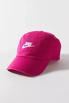 Nike Sportswear Heritage86 Futura Washed Baseball Hat In Berry