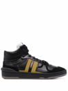 Lanvin Men's 3m (reflective) Jl Clay Lace-up Sneakers In Black Gold