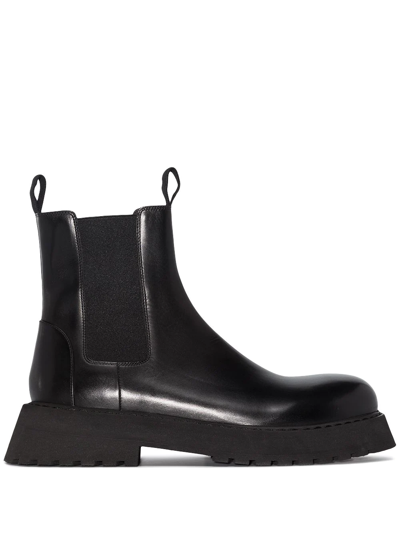 Marsèll Micarro Leather Chelsea Boots In Black