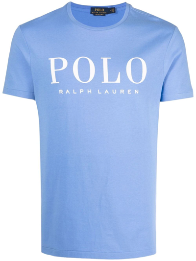 Polo Ralph Lauren Logo T-shirt In Slate Blue