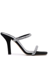 Paris Texas Holly Linda Swarovski® Mule Sandals In Schwarz