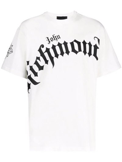 John Richmond Logo-print T-shirt In White