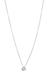 Nadri Scipt Inital Pendant Necklace In Rhodium - E