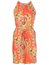 EMILIO PUCCI AFRICANA ABSTRACT-PRINT TIED WAIST DRESS