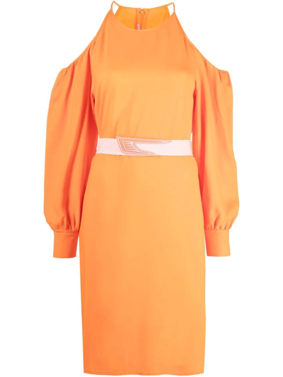 STELLA MCCARTNEY OFF-SHOULDER MID-LENGTH DRESS