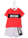 MOSCHINO LOGO-PRINT SHORT TRACKSUIT