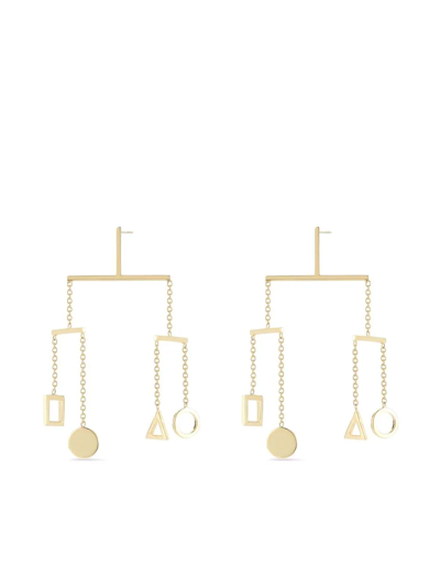 Mateo 14kt Yellow Gold Kinetic Object Mobile Single Earring