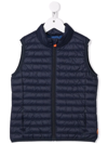 Save The Duck Teen Andy Padded Gilet Jacket In Blue