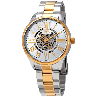 Invicta Objet D Art Automatic Silver Dial Mens Watch 27557 In Gold Tone,silver Tone,two Tone,yellow