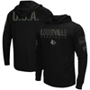 Colosseum Men's Black Louisville Cardinals Oht Military-inspired Appreciation Hoodie Long Sleeve T-shirt In Black