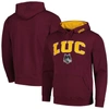 Colosseum Maroon Loyola Chicago Ramblers Isle Pullover Hoodie In Maroon