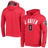 Pro Standard Jalen Green Red Houston Rockets Team Player Pullover Hoodie In Red