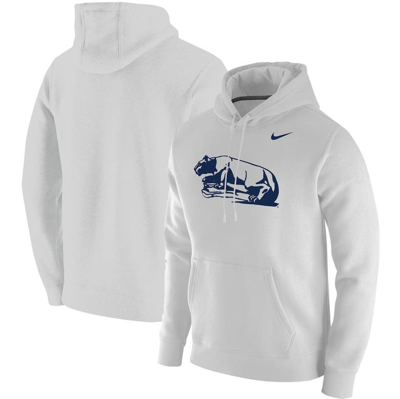 Nike White Penn State Nittany Lions Vintage School Logo Pullover Hoodie