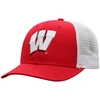 TOP OF THE WORLD TOP OF THE WORLD RED/WHITE WISCONSIN BADGERS TRUCKER SNAPBACK HAT