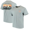 IMAGE ONE GRAY VIRGINIA CAVALIERS TEAM COMFORT COLORS CAMPUS SCENERY T-SHIRT