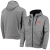 Dunbrooke Charcoal Tampa Bay Buccaneers Shag Tri-blend Full-zip Raglan Hoodie In Charcoal
