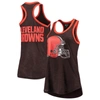 G-III 4HER BY CARL BANKS G-III 4HER BY CARL BANKS BROWN CLEVELAND BROWNS TATER TANK TOP