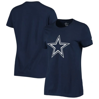 Nike Women's Logo Essential (nfl Dallas Cowboys) T-shirt In Navy