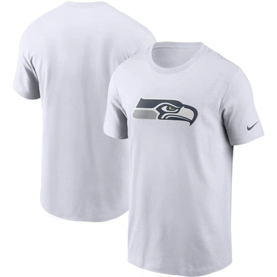Nike Men's Logo Essential (nfl Seattle Seahawks) T-shirt In White
