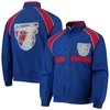 Mitchell & Ness New Jersey Nets Blue  Hardwood Classics 75th Anniversary Authentic Warmup Raglan Full In Blue
