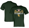 Blue 84 Men's  Green Baylor Bears 2021 Big 12 Football Conference Champions Locker Room T-shirt In Green