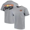 Image One Men's Gray Oklahoma State Cowboys Team Comfort Colors Campus Scenery T-shirt In Gray