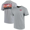 IMAGE ONE GRAY VIRGINIA TECH HOKIES TEAM COMFORT COLORS CAMPUS SCENERY T-SHIRT