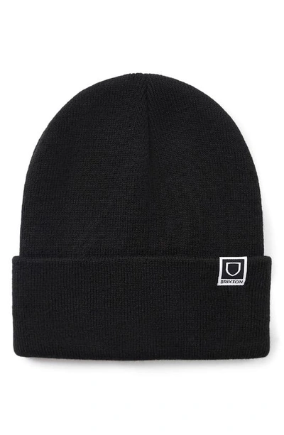 Brixton Harbor Beta Watch Cap Beanie In Black